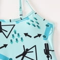 thumbnail image 5 of Swimsuit Girl Swimwear Fashion Cute Print Kids Beach Vacation Swim Strap Adjustable Bikini Toddler Girl Bathing Suit Blue 10 Years-, 5 of 7