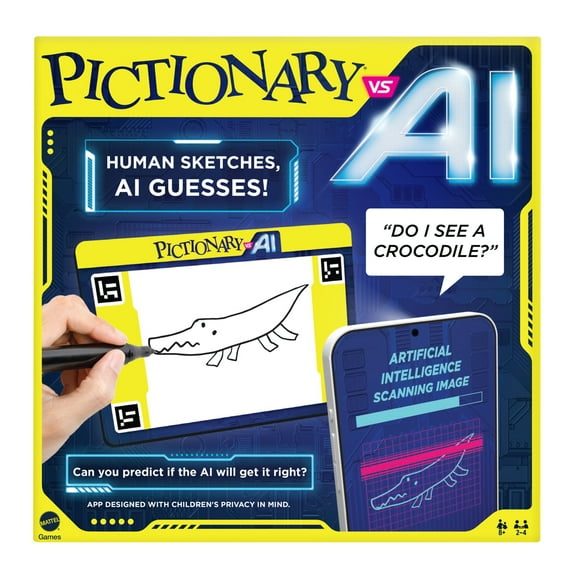 Pictionary Vs. AI Family Game for Kids and Adults and Game Night Using Artificial Intelligence