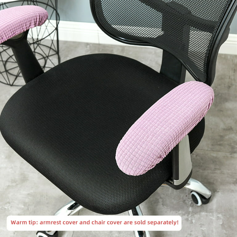 1 Pair Solid Color Chair Armrest Cover Velvet Elastic Slipcover Dustproof Chair  Arm Washable Office Computer Chair Arm Covers - AliExpress