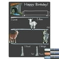 thumbnail image 1 of Cohas Goat Theme Birthday Milestone Chalkboard, 12 by 16 inches, 3 Pastel Markers, 1 of 6