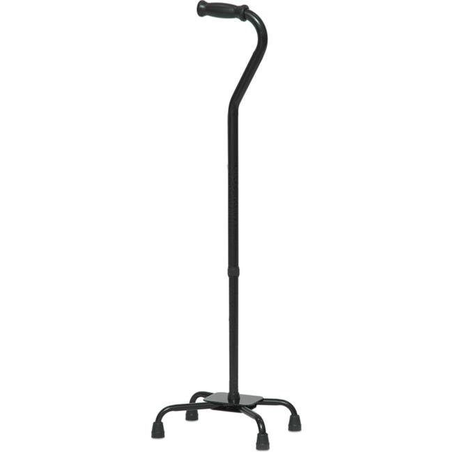 Roscoe Medical CNQHLBB 500 lb Large Base Heavy Duty Quad Cane, Black