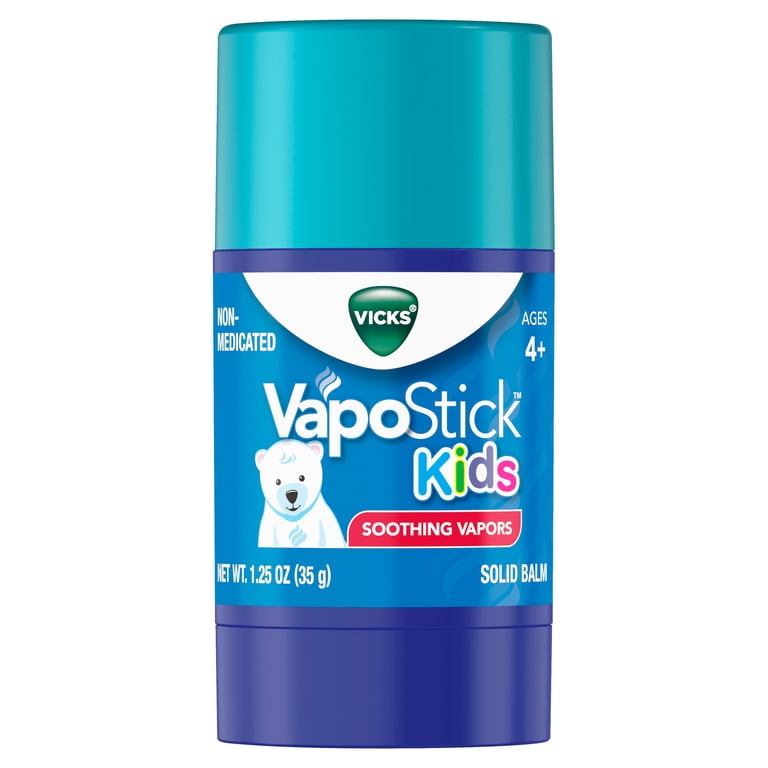 Vicks VapoStick Kids, Ages 4+, Soothing Non-Medicated Vicks Vapors