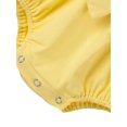 thumbnail image 4 of Vestido de niña multicolor de cuello redondo pantalones de manga voladora + tocado, 4 of 4