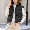 thumbnail image 4 of StSilkitty Puffer Vest for Boys Girls Zip up Sleeveless Stand Collar Jacket Coat Fall Winter Warm Outerwear with Pockets, 4 of 9