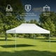 thumbnail image 3 of Ilios Innova | Toldo Plegable Blanco 2x3 Carpa para Exteriores Resistente al Clima, Impermeable, Estructura de Hierro y Tela Oxford 600D., 3 of 9