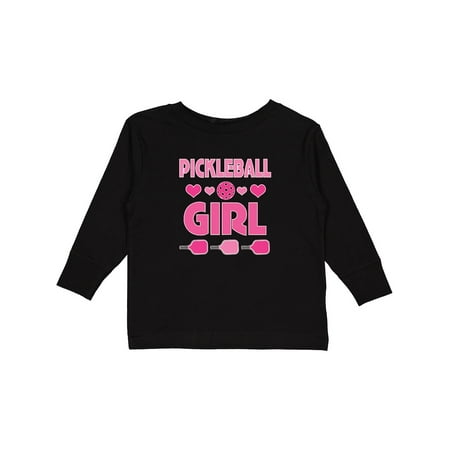 

Inktastic Pickleball Girl Girls Long Sleeve Toddler T-Shirt