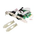 thumbnail image 4 of 5X PCI Express 2 Puertos Serial RS232 Com Db9 Tarjeta Controladora PCI-E 1.0 x 1 Chip WCH382 con Soporte de Perfil Bajo, 4 of 7