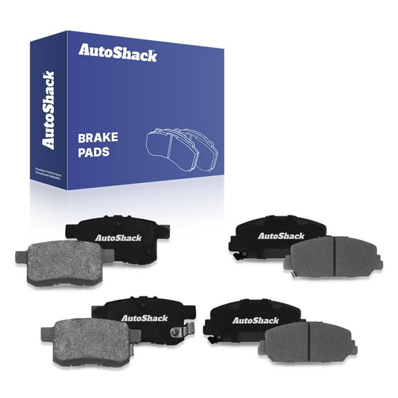 AutoShack Front & Rear Ceramic Brake Pad Set | Replacement for 2016-2017 Honda Accord | 8-PC