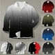 thumbnail image 3 of Camisas Tipo Para Hombre Moda para hombre Casual Impresión digital 3D Primavera y otoño Moda De Rong Solapa Camisa de manga larga Cárdigan (Grey, M), 3 of 4