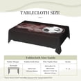 thumbnail image 5 of 3D Soccer Ball Tablecloth Rectangle Waterproof Spill-Proof Table Cloth Cover For Kitchen Dining Farmhouse Party Wedding Outdoor Picnic Camping 54x72in, 5 of 7
