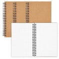thumbnail image 2 of 4-Pack Grid Graph Spiral Notebooks with Kraft Cover, Portable A7 Size for Traveler & Students, 5x7, 2 of 4