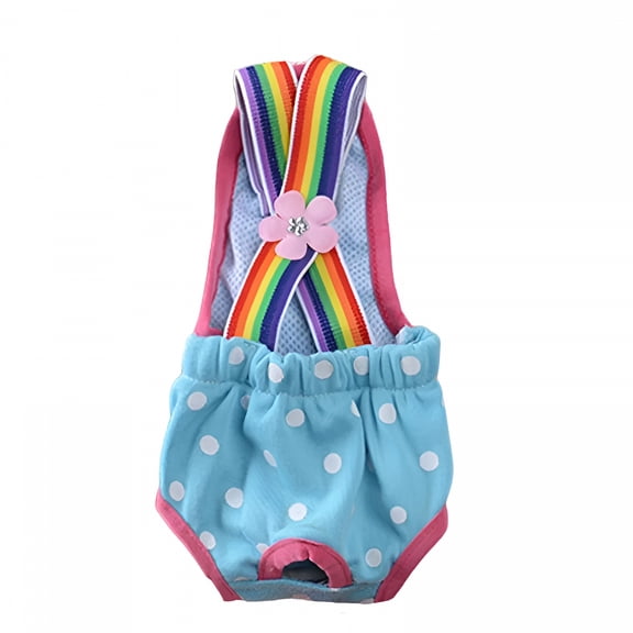 TELOLY Dog Period Jumpsuits Briefs Diaper Shorts for Girl Cats Dogs Female Diaper Pants Small Dog Diapers Female
