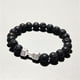 thumbnail image 2 of Pulsera de cuentas naturales de piedra volcánica mancuerna Europea y Joyería fina para hombres y mujeres, 2 of 5