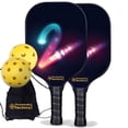 thumbnail image 1 of Ensemble de Raquettes de Pickleball PB00017-4-C Pickleball Factory - Raquette de Pickleball Tow Pro & Meilleur Ensemble de Départ de Pickleball & Fibre de Carbone Graphite, 1 of 1