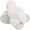 Cream White, variant on LORDFON Fluffy Open Toe Slippers for Women,Fuzzy Furry Cross Band Memory Foam Bedroom Plush House Womens Slippers