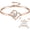 Rose Gold, variant on Zephyriana To My Unbiological Daughter-I always with You Double heart Bracelet, Infinity Heart Bracelet with Message Card, Forever Love Jewelry Gift for Birthday Graduation Christmas