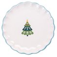 thumbnail image 1 of Holiday Time Scalloped Ceramic Appetizer Plate, 7.32 inch, 1 Piece, 1 of 5
