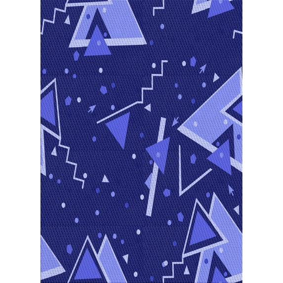 Ahgly Company Machine Washable Indoor Rectangle Transitional Earth Blue Area Rugs, 3' x 5'
