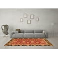 thumbnail image 3 of Ahgly Company Indoor Rectangle Abstract Orange Modern Area Rugs, 5' x 8', 3 of 4