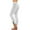 White, variant on ZunFeo Womens High Waisted Leggings with Lace Up Ankle, Plus Size Casual Yoga Lounge Pants, Nylon Spandex Light Blue,Size 4XL