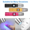 thumbnail image 3 of Graflsoa UV LED Flashlight for Nail Art & Mask Testing, USB Rechargeable with Lanyard, Anti-Slip Design, Black/Rose Red/Orange Options, 3 of 7