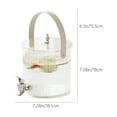 thumbnail image 3 of Large Cold Brew Pitcher with Tap-2.5L Elegant Beverage Dispenser with Faucet,Iced Coffee & Water Pitcher for Refrigerator,BPA-Free Glass Drink Container, 3 of 9