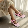 thumbnail image 6 of FUIALDOLG Women's Wide Toe Box Flats Shoes Knit Ballet Flat Slip-on Dress Walking Comfort Shoes, 6 of 8