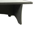 thumbnail image 4 of Rectangular Aluminum Framed Dining Table with Rattan Covering, Gray, 4 of 5