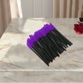 thumbnail image 4 of Unique Bargains 50 Pcs Convenient Silicone Eyelash Brush for Bathroom Black Purple Plastic Silicone, 4 of 5