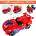 thumbnail image 2 of POINTERTECK Transforming Dinosaur LED Car Dinosaur Transform Car Toy Automatic Dino Dinosaur Transformer Toy, 2 of 4