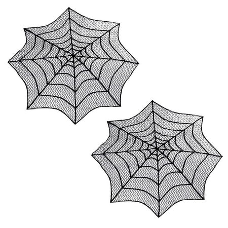 

Heiheiup Decoration Festival Lace Table Runner Black Mesh Decoration Grape Table