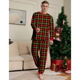 thumbnail image 4 of GYRATEDREAM Christmas Family Pajamas Sets, Christmas Family Matching Pajamas Sleepwear, Xmas Holiday Plaid Print Family Pjs Jammies Nightwear Loungewear for 3M-4XL, 4 of 7