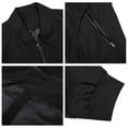 thumbnail image 4 of YLSDY Mens Lightweight Bomber Jackets Stand Collar Windbreaker Fall Casual Outdoor Jacket Zip Up Coat with Zipper Pockets Black XXXL, 4 of 4