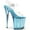 Clear PVC/Light Blue Tinted, variant on Women's Pleaser Flamingo 808T Platform Sandal