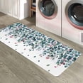 thumbnail image 6 of Kitchen Rugs and Mats,Eucalyptus Berries Green Leaves 2 Piece Anti Fatigue Area Runner Rug Set Comfort Standing Floor Mat,Watercolor Botanical White Non Slip Absorbent Doormats for Laundry/Bathroom, 6 of 6