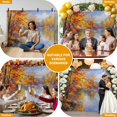 7x5ft Photo Backdrop, Lake Trees Leaves Fall Soft Polyester Backdrop ...