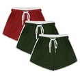 thumbnail image 1 of LOVZFMLL 3PCS Solid Color Shorts For Women Casual Loose Comfy Elastic Waist Drawstring Yoga Athletic Short Pants Trendy Beach Shorts With Pockets Multicolor L, 1 of 8