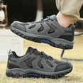thumbnail image 5 of Mens Outdoor Hiking Shoes Lightweight Breathable Sneakers Non-slip Comfortable Low Top Work Shoes All Seasons Gray 11.5 US, 5 of 7