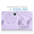 thumbnail image 3 of Esquimal Colchoneta Memory Foam 5 Cms. Topper 7 Zonas Queen Size Color Lavanda, 3 of 6