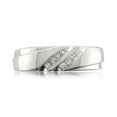 thumbnail image 3 of 1/4 Carat T.W. Double Row Princess Diamond Platinum Men's Wedding Band, 3 of 3