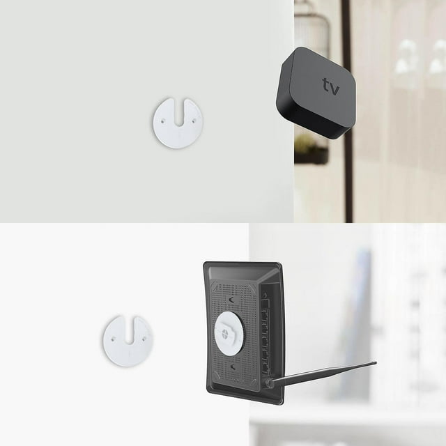 Soporte de montaje en pared para enrutador, diseño humanizado