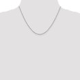 thumbnail image 4 of 14K White Gold Rolo Chain Styles Necklace 1.25 mm D/C 18 inch, 4 of 4