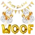 thumbnail image 3 of Pet Birthday Decoration Set Letter Paw Dog Latex Balloon Triangle Party Banner, 3 of 8
