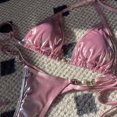 thumbnail image 4 of BKQCNKM Bikini Sets for Women, Micro Bikini, Triangle Bikini, String Bikini, Pink S, 4 of 5
