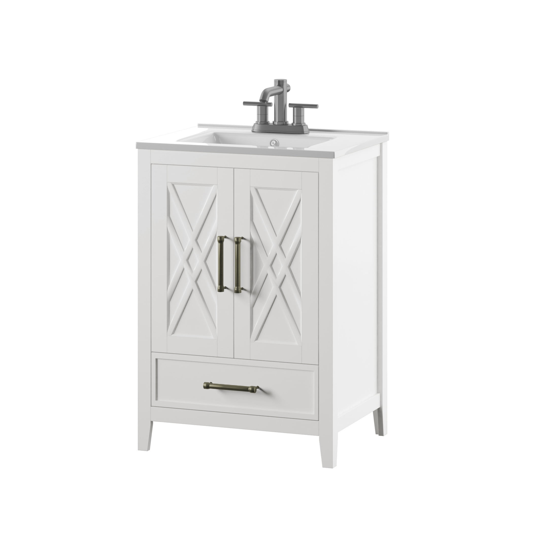 Twin Star Home 24" Single Bathroom Vanity with Lower Drawer