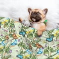 thumbnail image 3 of Yiaed Meadow Plants And Butterflies Print Dog Blankets-Cat Blanket Washable for Couch Protection,Puppy Blanket, Soft Plush Reversible Throw Furniture Protector-Large, 3 of 8
