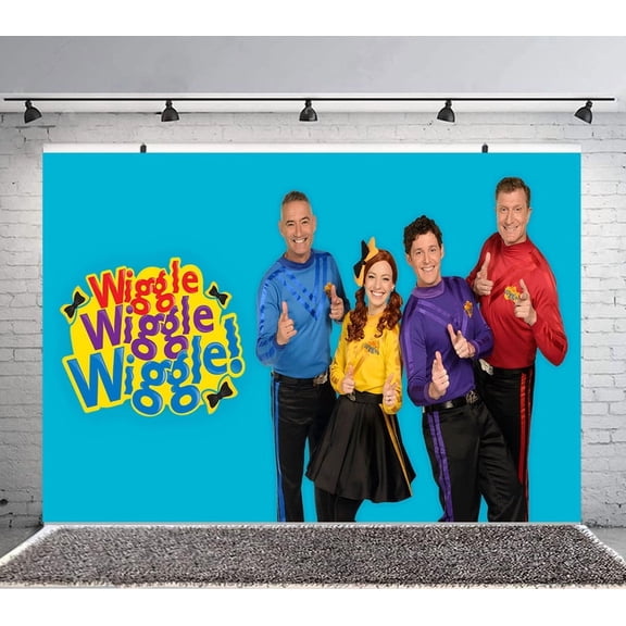 the wiggles Backdrop Banner Party Supplies Poster Movie Theme Background for Photography Kids Birthday Decorations