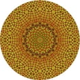 thumbnail image 1 of Ahgly Company Machine Washable Indoor Round Transitional Brown Area Rugs, 8' Round, 1 of 7
