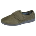 thumbnail image 2 of Sleepers Mens Tom Imitation Suede Touch Fastening Slippers, 2 of 4