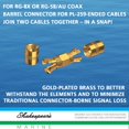thumbnail image 4 of Shakespeare PL-258-CP-G Marine Center Pin Spice Connector, Gold, 4 of 4